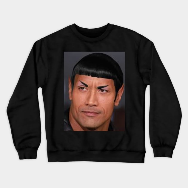 Dwayne the Spock Johnson Crewneck Sweatshirt by Littlebirdy154